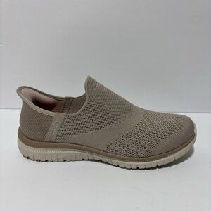 Skechers Women’s Virtue- Sleek Taupe Slip-On Shoes, Size 7 Wide